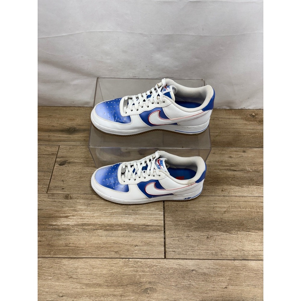 Nike Air Force 1 Low New Jersey Nets Hardwood Classics Size 8 2020 DC1404-100 - Picture 4 of 11